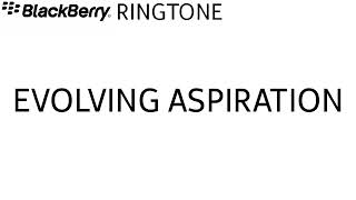 BlackBerry ringtone  Evolving Aspiration [upl. by Nirej]