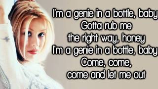 Christina Aguilera  Genie In A Bottle Lyrics HD [upl. by Irol]