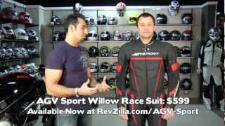 AGV Sport Willow Leather Race Suit Review at RevZillacom [upl. by Lucey]