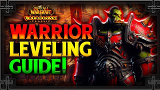 Cataclysm Classic Warrior Leveling Guide Fastest Methods Talents Rotation Heirlooms [upl. by Puna]