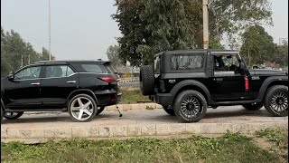 Fortuner vs thar  tug of war  IST VLOG [upl. by Maziar51]