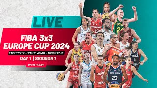 RE LIVE  FIBA 3x3 Europe Cup 2024  Day 1 Session 1 [upl. by Caffrey324]