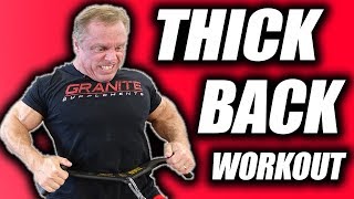 Get a HUGE Thick Back with this crazy workout [upl. by Robson]