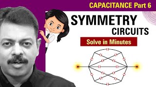 Capacitance Part 6  Capacitor Symmetry Circuits  Onion Physics  Ashish Arora Sir [upl. by Fulvi]