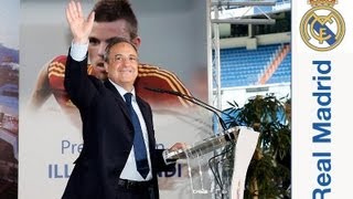 Discurso de Florentino Pérez en la presentación de Illarramendi como nuevo jugador del Madrid [upl. by Shanon]