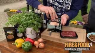 FireampFood TV  BBQ Bavette [upl. by Enyrhtak305]