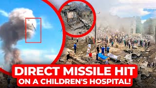 🔴ATTACK ON KYIV CHILDRENS HOSPITAL OKHMATDYT DESTROYED BY RUSSIAN STRIKERESCUERS CLEAR THE RUBBLE [upl. by Radman244]