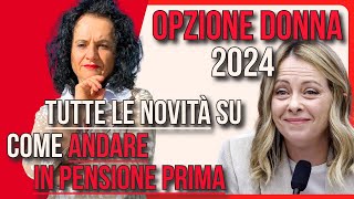 A CHI SPETTA VERAMENTE OPZIONE DONNA 2024  TUTTE LE NOVITÀ [upl. by Aimac]