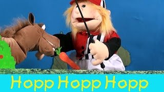 Hopp hopp hopp Pferdchen lauf Galopp  Kinderlieder Puppenvideo [upl. by Corbie41]