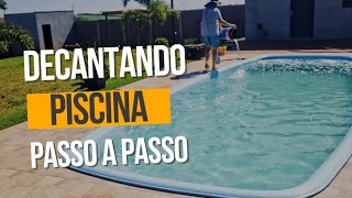 Como decantar piscina com clarificante [upl. by Mord]