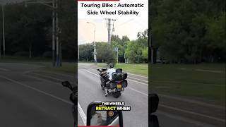 Touring Bike Automatic Side Wheel Stability motorcycle bikelife motorcyclecrash biker shorts [upl. by Saideman]