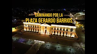 Caminando de noche por la Plaza Gerardo Barrios  Biblioteca Nacional BINAES  El Palacio Nacional [upl. by Mourant673]