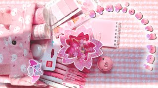 🌸Huge Stationery Pal Haul🌸  Sakura set Blue memory set Pilot Juice pens  more [upl. by Reffinnej]