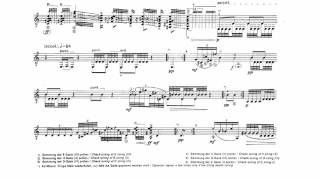 Luciano Berio Sequenza XI Guitar Score Video [upl. by Andree]