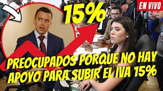 ¡PASO CON LAS JUSTAS 5 VOTOS PARA SUBIR EL IVA ¡NOBOA NERVIOSO DESDE ESPAÑA [upl. by Dellora166]