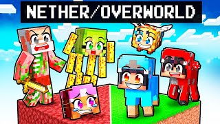 Having a NETHEROVERWORLD Family In Minecraft [upl. by Alvira]