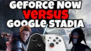 Google Stadia VS GeForce NOW  Star Wars Jedi Fallen Order  4k 60FPS [upl. by Ardnekat822]