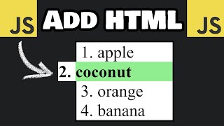 How to ADDCHANGE HTML using JavaScript 🛠️ [upl. by Refiffej920]