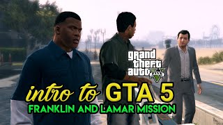 intro to GTA 5  Franklin and Lamar repossess two convertibles for an Armenian car dealer Simeon [upl. by Safoelc124]