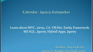 Jquery Datepicker How to Implement Jquery Datepicker [upl. by Tehc]