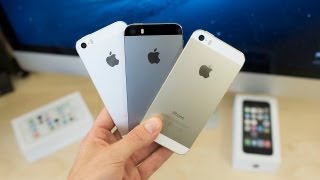 Apple iPhone 5s Gold vs White Silver vs Black Space Gray Unboxing amp Tour [upl. by Jowett]