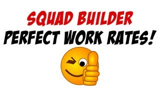 FIFA 13  Perfect Work Rates  Squad Builder  Ultimate Team [upl. by Ikram809]