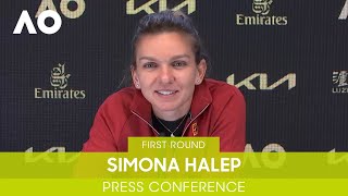 Simona Halep Press Conference 1R  Australian Open 2022 [upl. by Tiemroth623]