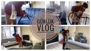 GUNLUK VLOG  DETAYLI SALON TEMIZLIGI  DUZEN DEGISIKLIGI âœ… [upl. by Stace]