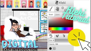 Kleki Tutorial  Digital Painting Tool Free Online  Basic Beginner  Kleki Introduction [upl. by Pippy669]