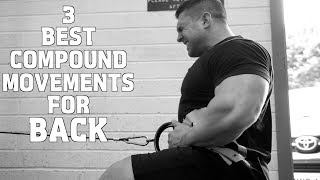 3 Best Compound Movements for Back with Derek Lunsford [upl. by Latyrc]