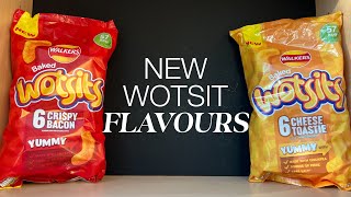 Walkers Wotsits Cheese Toastie Review  Walkers Wotsits Crispy Bacon Review [upl. by Eichman116]