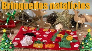 COMO FAZER BRINQUEDOS PARA COELHOS TEMÃTICOS DO NATAL  TAPETE INTERATIVO PARA ANIMAIS ðŸŽ„ [upl. by Nawrocki]