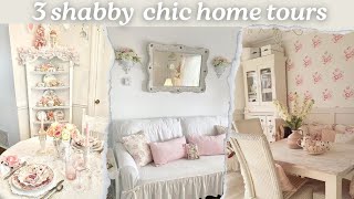 3 SHABBY CHIC Home Tours💝Inspiration [upl. by Acimak766]