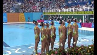 Russia Win Synchronized Swimming Team Gold  Athens 2004 Olympics [upl. by Fraase]