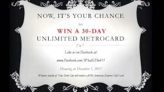 Win a 30Day Unlimited MetroCard or a 10000 American Express Gift Card [upl. by Roze581]