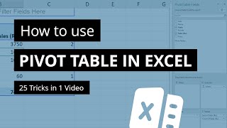 25 Pivot Table Tricks  Learn How to use Pivot Table in Excel [upl. by Atirac130]