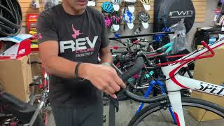 How to wrap handlebar tape  bar tape wrapping alternative  how to wrap bar tape like a pro [upl. by Ainig]