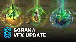 Soraka VFX Update Comparison  League Of Legends [upl. by Ayaros]