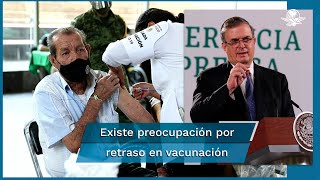 quotMéxico no dona vacunas que le sobran sino las que tiene disponiblesquot asegura Ebrard [upl. by Kenton]