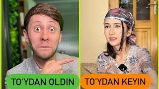 To’ydan oldin va To’ydan keyin😂 [upl. by Ytiak915]