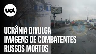 Guerra Ucrânia divulga vídeo de militares russos mortos e armas destruídas [upl. by Ailaht]