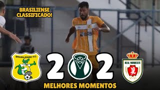 Brasiliense 2 x 2 Real Noroeste  Melhores Momentos  Brasileirão Série D 2024  16 Avos de Final [upl. by Elletnahs]