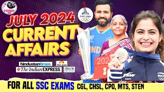 JULY 2024 CURRENT AFFAIRS  Parmar SSC [upl. by Nylkoorb]