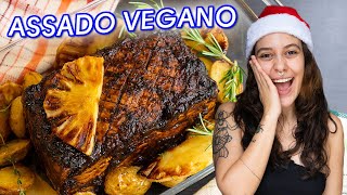 ASSADO VEGANO DE NATAL 🎄 Fácil Saudável e Delicioso [upl. by Vanessa574]