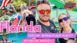 FLORIDA Vlog  Islands of adventure  cheap breakfast  Publix shopping haul [upl. by Brina]