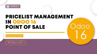 Pricelist Management in Odoo 16 PoS  Pricelists  Odoo Point of Sale Demo [upl. by Coh]