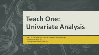 Introduction to Univariate Analysis [upl. by Alejo999]