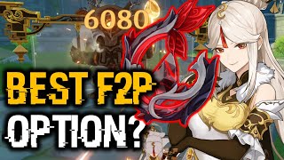 Frostbearer On Ningguang BEST F2P OPTION  Genshin Impact [upl. by Hardin]