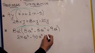 PROPIEDAD DISTRIBUTIVAEXPRESIONES ALGEBRAICAS [upl. by Nosreve]