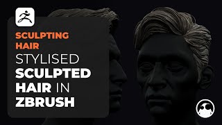 Stylised Sculpted Hair in ZBrush [upl. by Phelan]